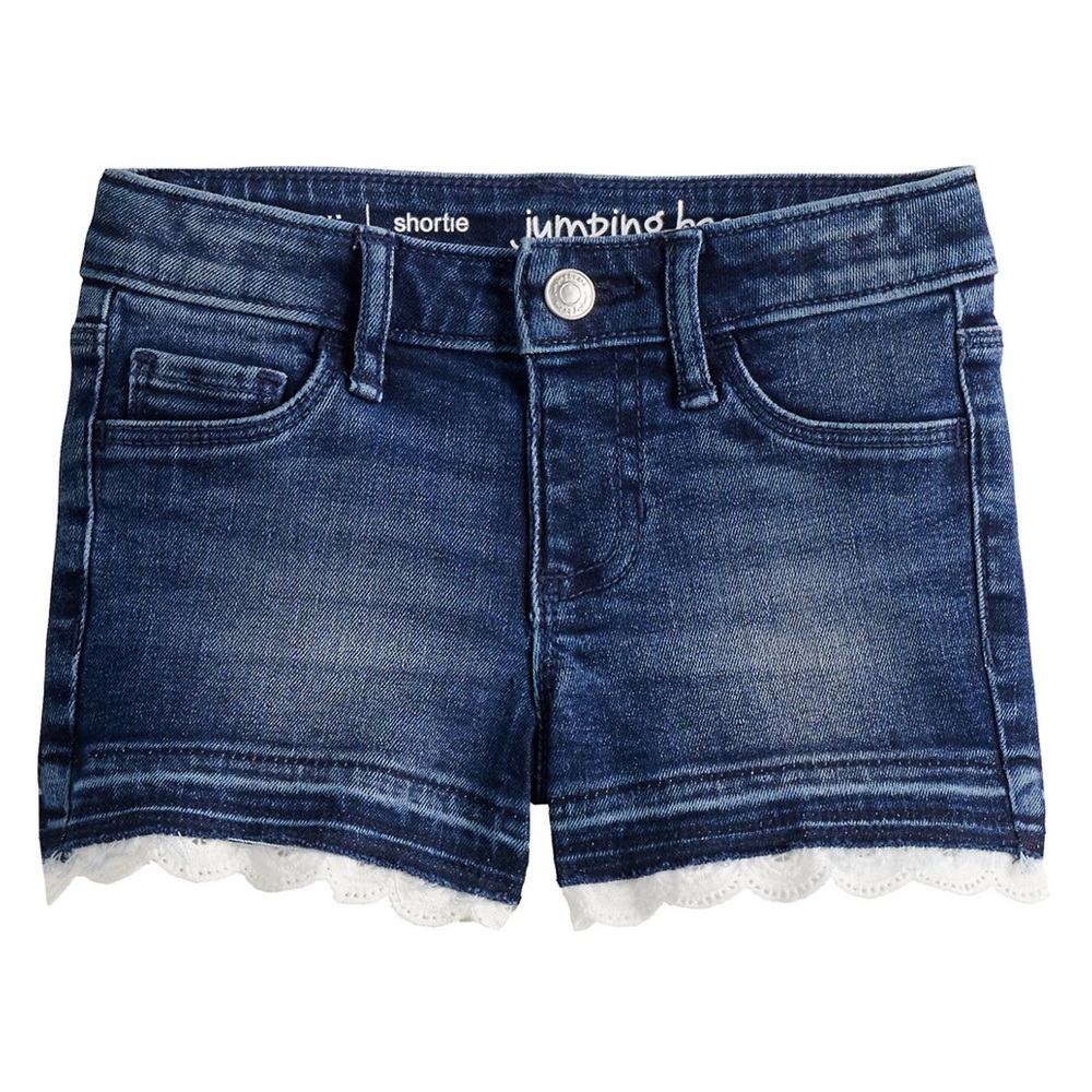 Toddler Girl Jumping Beans Release-Hem Denim Shorts